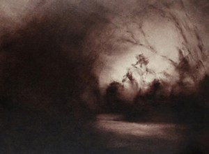 Twilight - Thames Ditton III Oil on Polyester 28x38cm